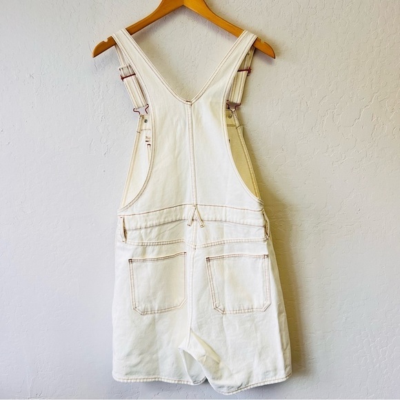 SLVRLAKE NWT Overall Shorts in Natural White Small - Picture 6 of 12